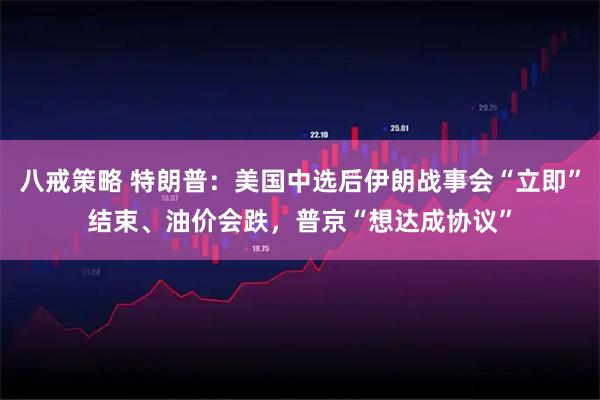 八戒策略 特朗普：美国中选后伊朗战事会“立即”结束、油价会跌，普京“想达成协议”
