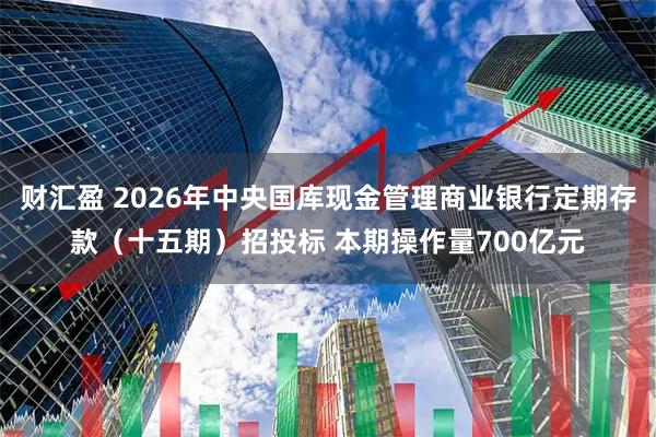 财汇盈 2026年中央国库现金管理商业银行定期存款（十五期）招投标 本期操作量700亿元