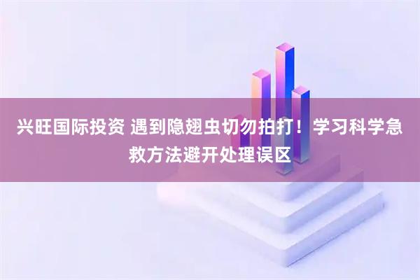 兴旺国际投资 遇到隐翅虫切勿拍打！学习科学急救方法避开处理误区
